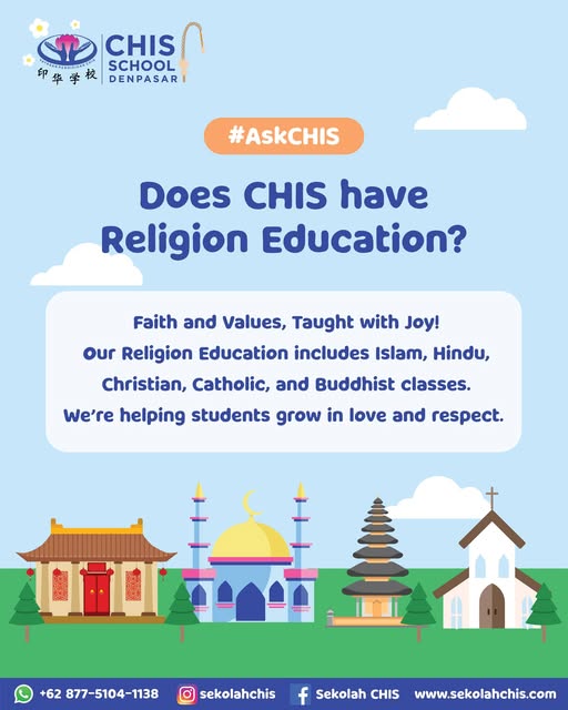 Apakah ada pelajaran agama di sekolah kami?Tentu saja ada! 